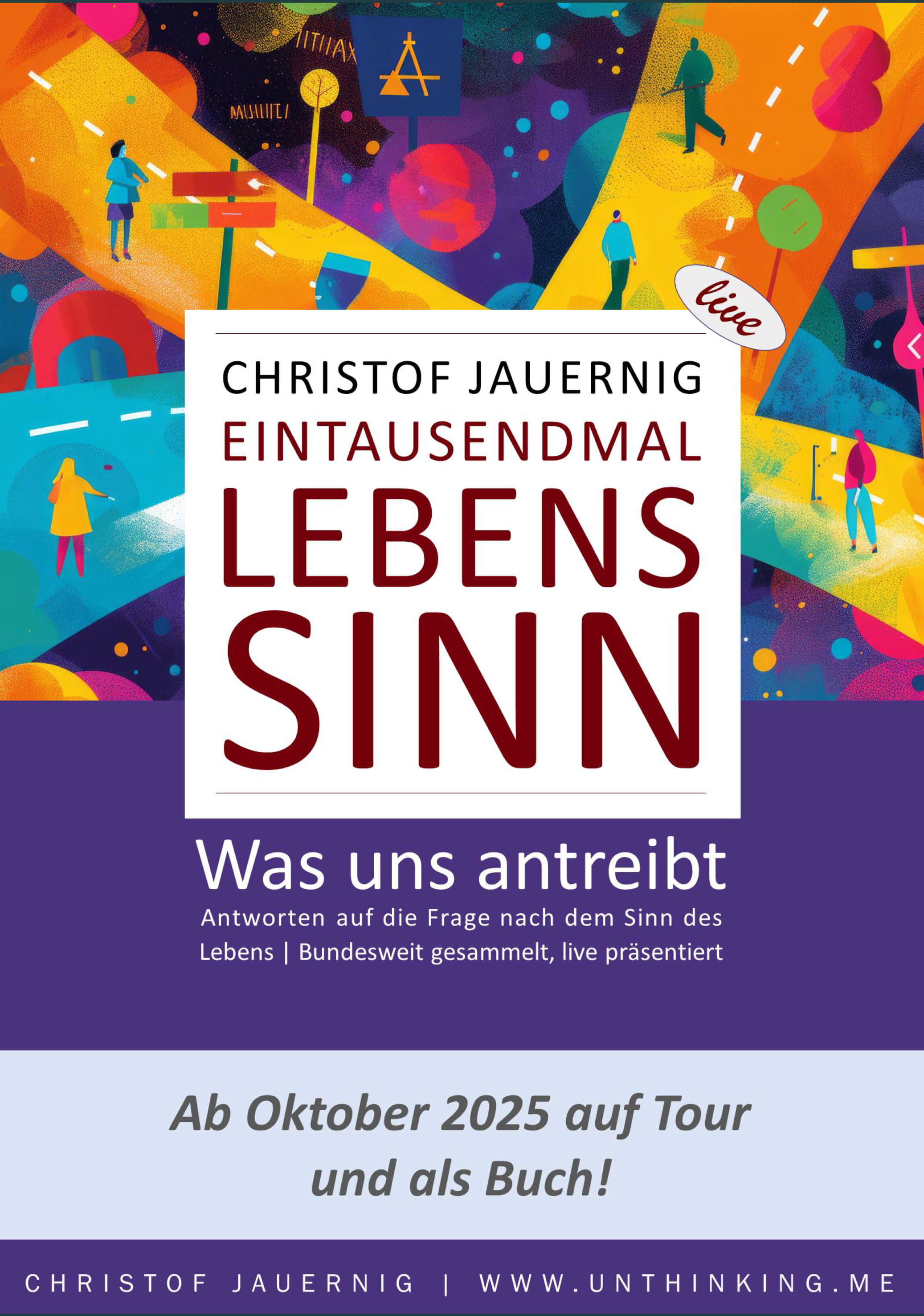 Veranstaltungsbild: Lesung: Christof Jauernig – Eintauschendmal Lebenssinn